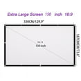 thumbnail image 1 of 150 in Projection Screen 16:9 HD Foldable Anti-crease Portable Projector Movies Screen for Home Theater Outdoor Indoor Support Double Sided Projection, 1 of 12