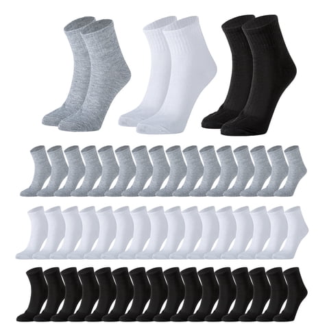 Sophproton 150 Pairs Men's Socks Bulk Quarter Socks Moisture Wicking Socks Casual Sports Ankle Socks Bulk for Homeless  Men Women