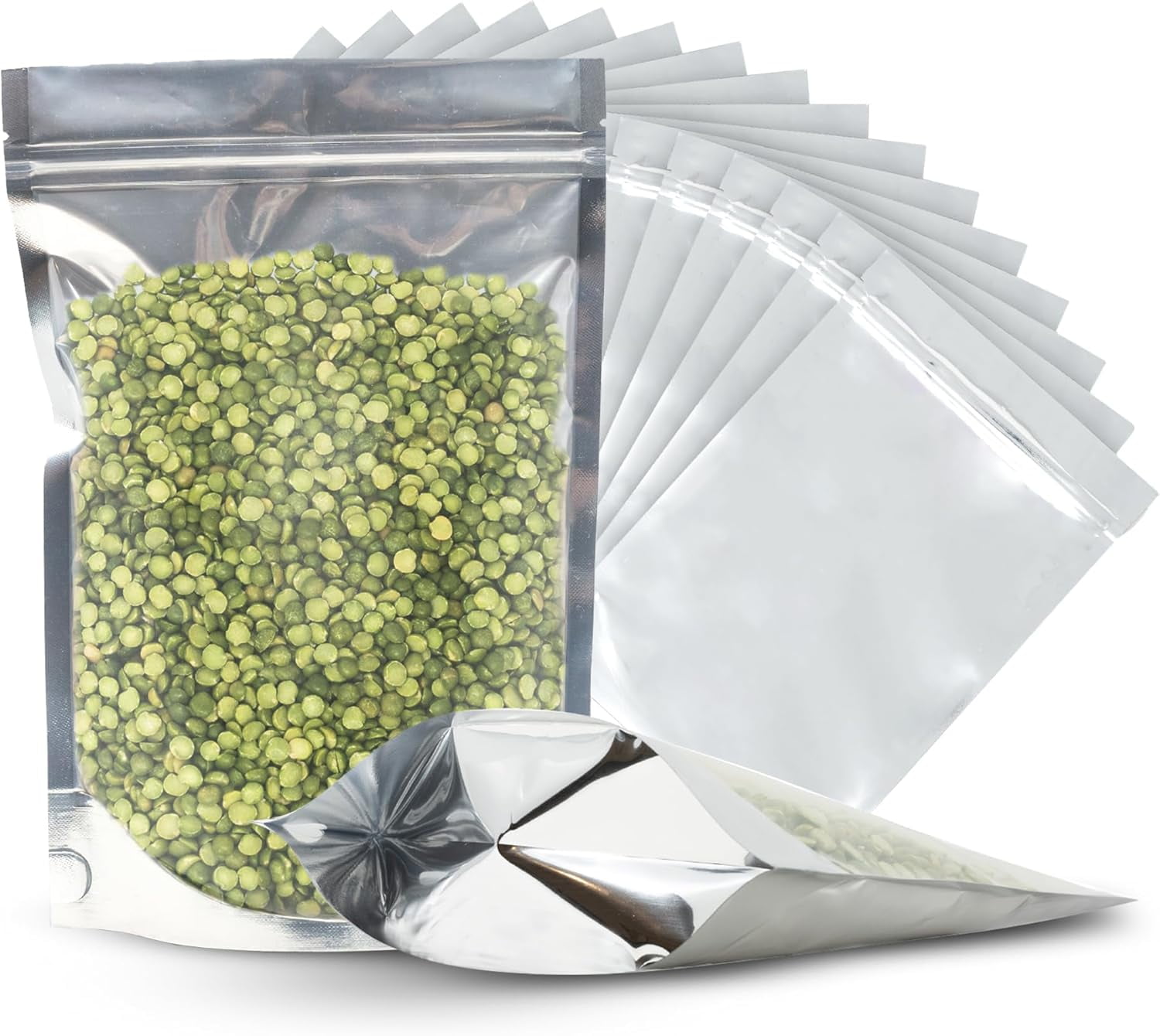 150 Resealable Food Storage Bags, 6x9-inch Heat Sealable Air Tight Bags ...