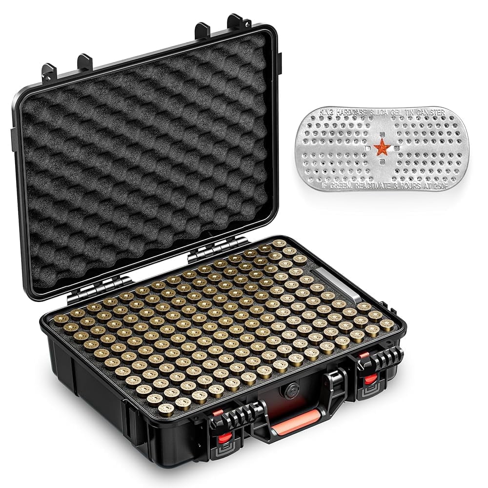 150 Rounds Shotgun Shells Case with Desiccant - Travel Safe/Mil Spec ...