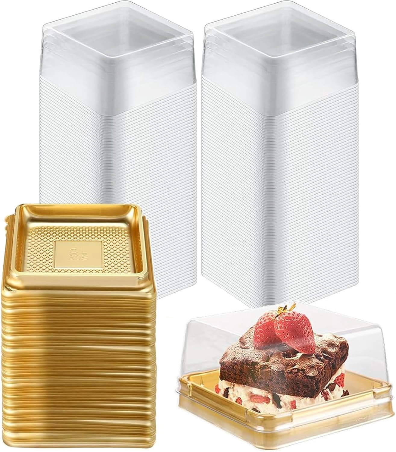 200 Pack Charcuterie Boxes With Clear Lids 5" Cookie Boxes Disposable - View #12