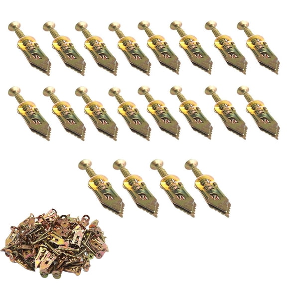 150 Set Self Drilling Drywall Anchors, Zinc Plated Steel Self-Drilling Anchors, Drywall Self-Drilling Anchors with Screws Kit, Self-Drilling Anchors Screws, for Tv, Shelf Straps, Bike, Cabinets