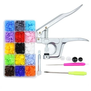 New 40/600/1440 Pcs Plastic Snap Buttons 15/24 Colors T5 Resin with Snaps  Plier Tool Kit 150/360 Sets Snaps Pliers Set with Box