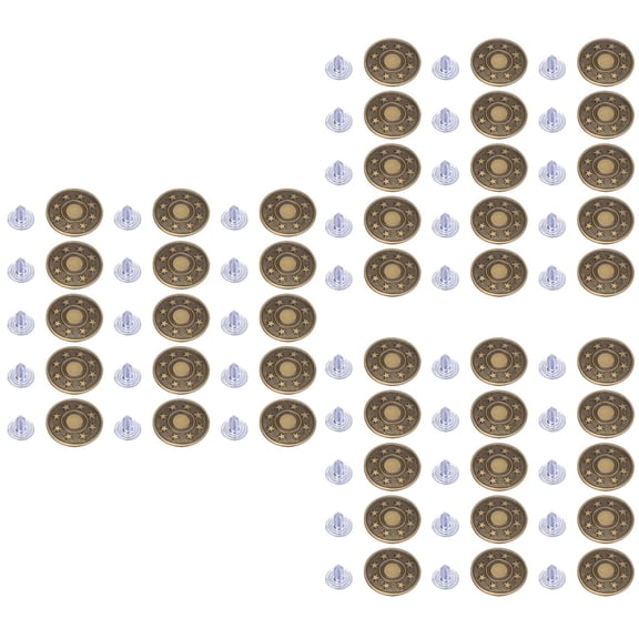 150 Sets Metal Base Buttons Suspenders Quick Clothing Fixer Coat Pins