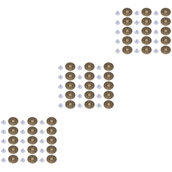 150 Sets Quick Clothing Fixer Button Pins for Jeans Shorts Buttons