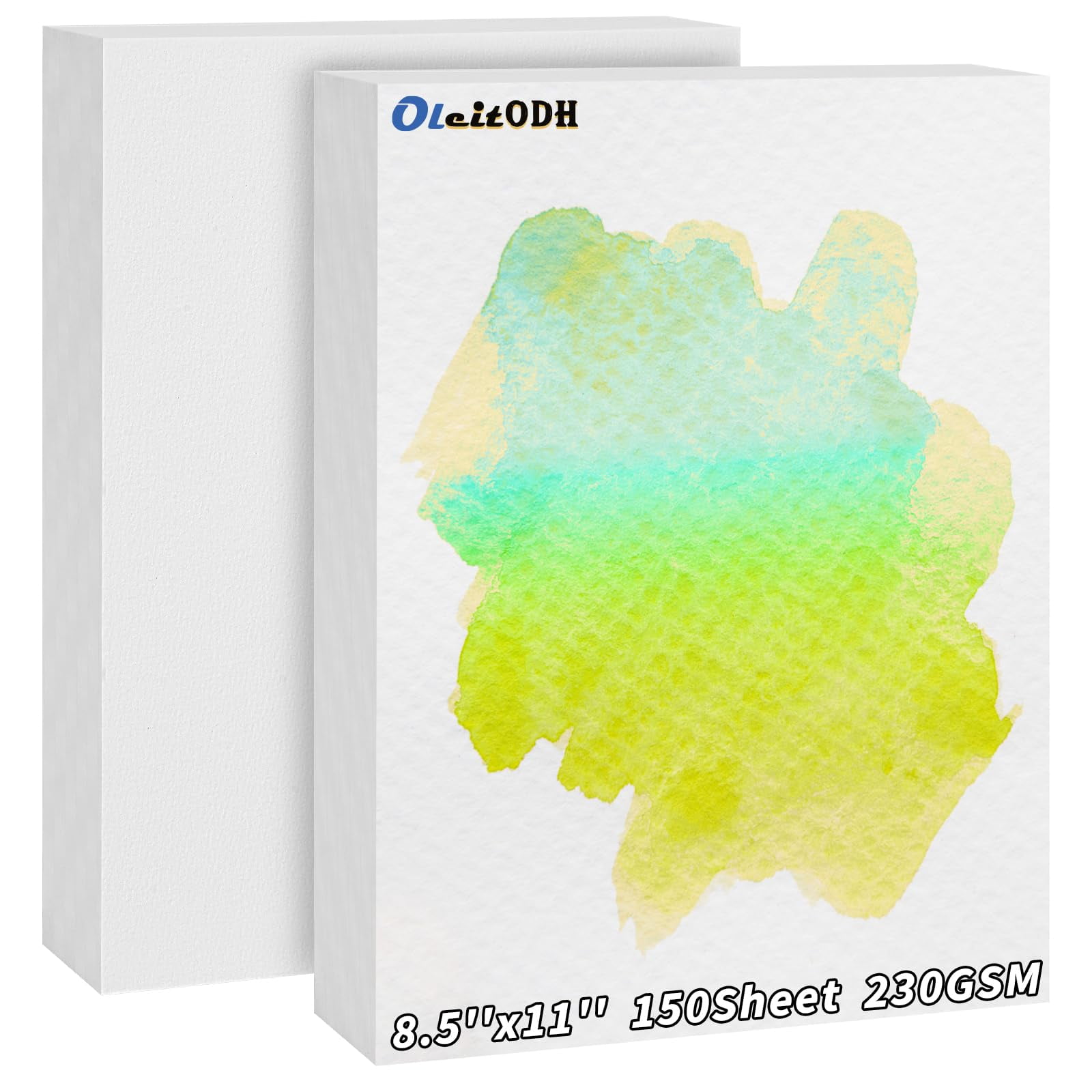 150 Sheets CottonTRDN Watercolor Paper Bulk -230GSM Art Paper-8.5 x 11 ...