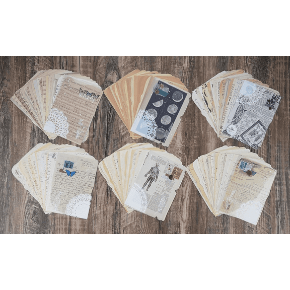 150 Sheets Scrapbook Paper, Vintage Journaling Scrapbooking Supplies, Decorative Paper Kit for Junk Journal Card Making Wall Posters Room Decor