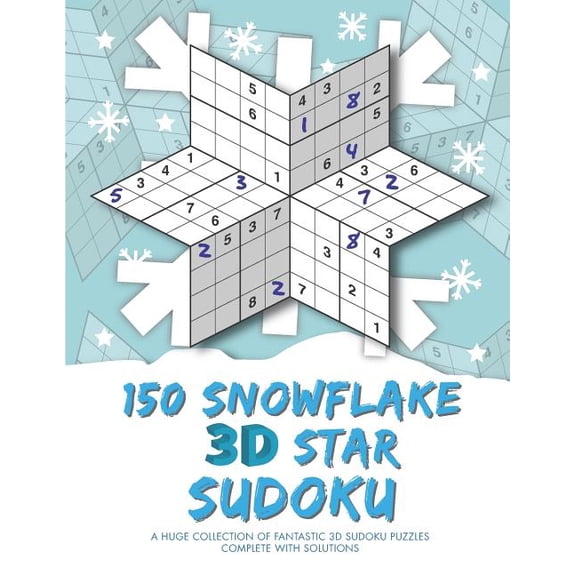 150 Snowflake 3D Star Sudoku