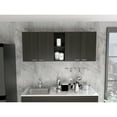 thumbnail image 1 of 150" Wall Cabinet For Kitchen, Black Finish, Sleek Appearance Modern With Built-in Dish Rack Kitchen, 1 of 7