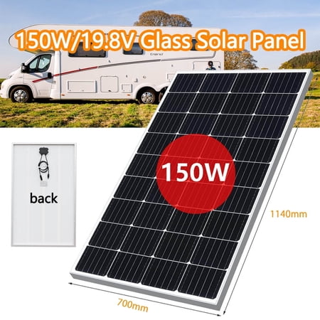 150 Watt 12 Volt Monocrystalline Solar Panel High Efficiency Solar Module Charge Battery for RV Marine Boat Off Grid