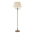 thumbnail image 1 of 150 Watt 6 Way Metal Floor Lamp with Fabric Tapered Shade, Gold- Saltoro Sherpi, 1 of 5
