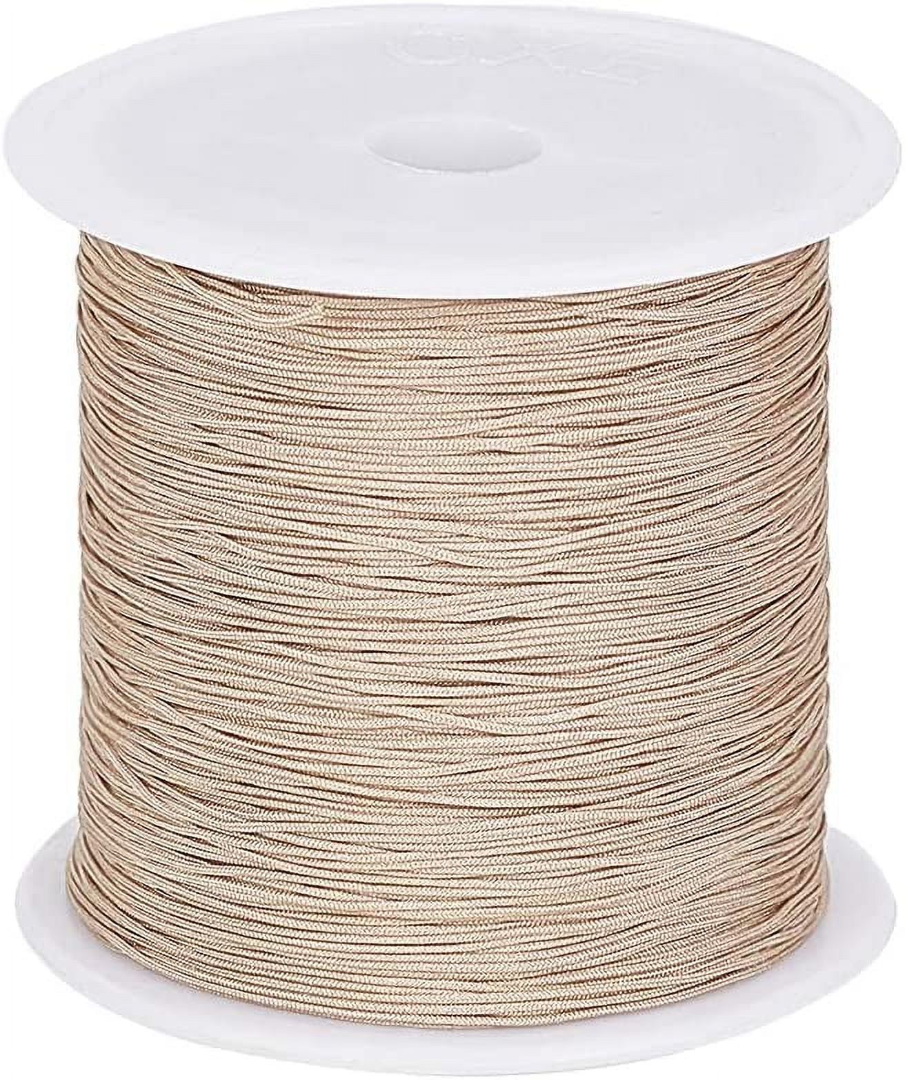 150 Yards 0.5mm Nylon Cord Nylon Beading String Nylon Knotting Cord for  Necklace Bracelet Beading Bracelet Making-Burlywood
