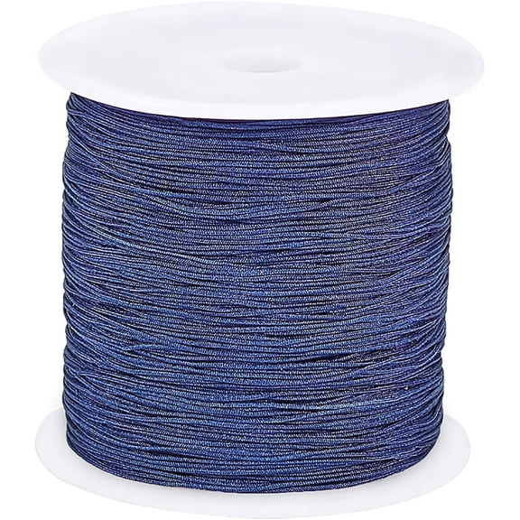 150 Yards 0.5mm Nylon Cord Nylon Beading String Nylon Knotting Cord for Necklace Bracelet Beading Bracelet Making-PrussianBlue Prussian Blue