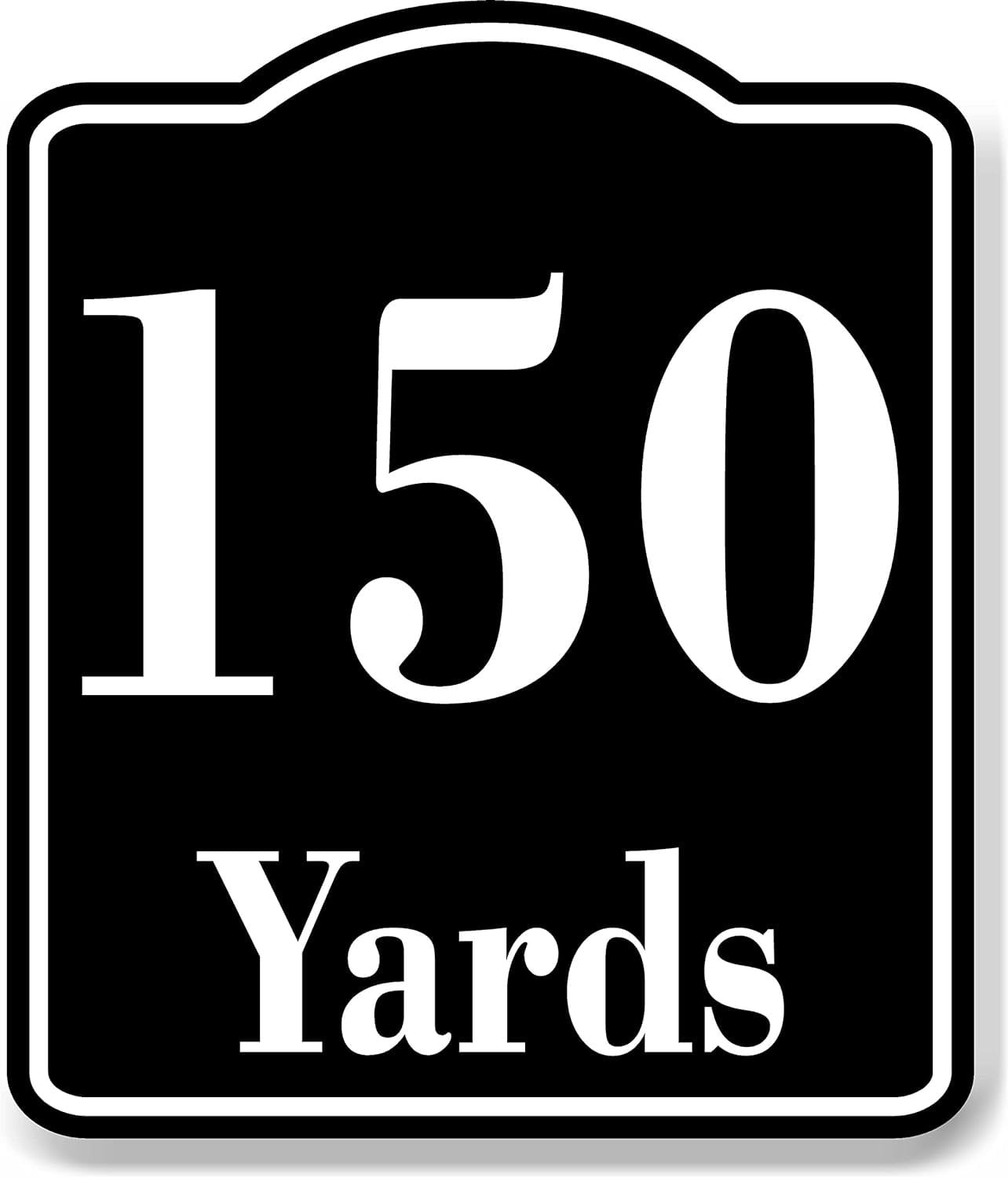 150 Yards Distance Marker Running Race Marathon BLACK Aluminum ...