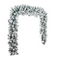 thumbnail image 1 of 150 cm Christmas Wreath Ornaments Artificial Snow Flocked Christmas Wreath Decoration Christmas Wreath Decoration For Front Door, Mantel And Window, 1 of 3