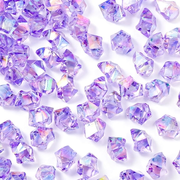 150 count Ice Rocks, Iridescent Lavender Vase Fillers