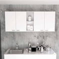 thumbnail image 1 of 150 in. Olimpo Wall Double Door Cabinet, White, 1 of 1