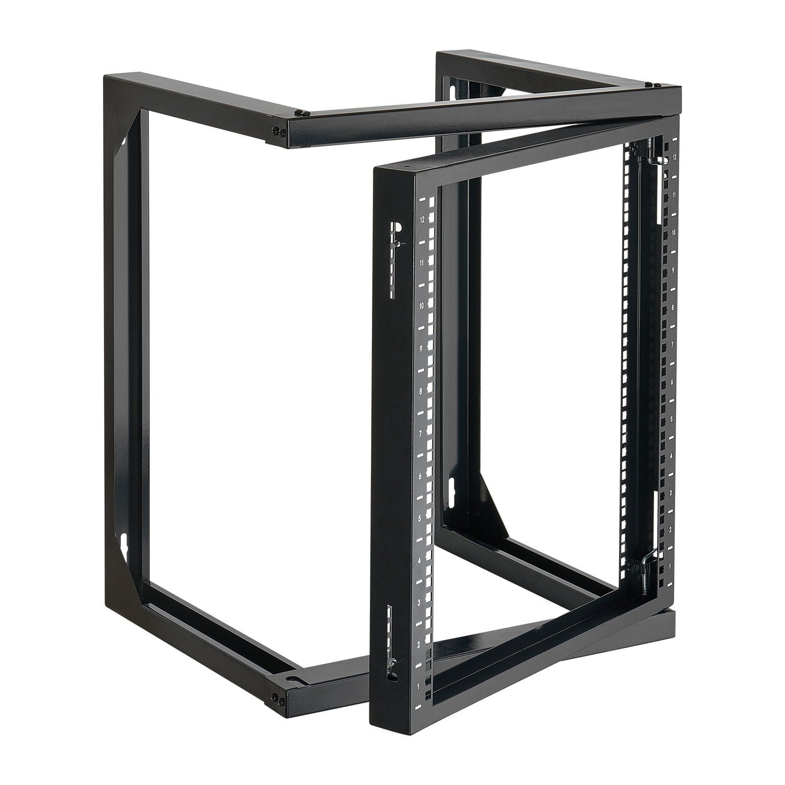 12U Open Frame Wall Mount Server Rack, 19-Inch Network Rack with 180 ...