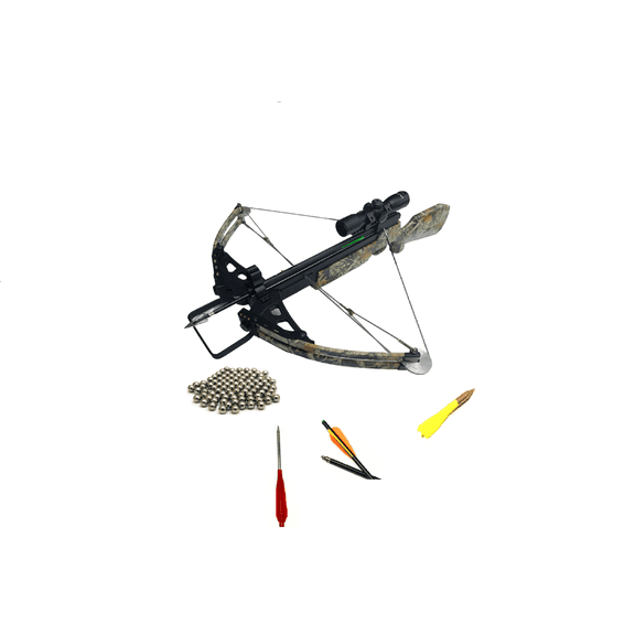 150 lbs Goliath Mulifunctional Steel Ball and bolt Crossbow with 3 x 32 Scope