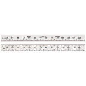 150 mm Full-Flexible Steel Rule with Millimeter Graduation