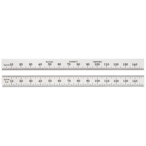 150 mm Full-Flexible Steel Rule with Millimeter Graduation