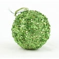 thumbnail image 1 of 150 mm Sequin Ball Ornament, Green, 1 of 1