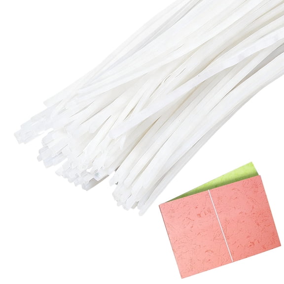 150 pc EVA Hot Melt Glue Strips for Bookbinding White 288x2x1mm