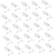 thumbnail image 1 of 150 pcs Round Converter Shaped Clip Pad Non-Pierced Component Easy Pierced Accessory Triangle with Jewelry Non Earring Clips Ear Safe on for Ears Findings Metal Trays Ting Non-, 1 of 5
