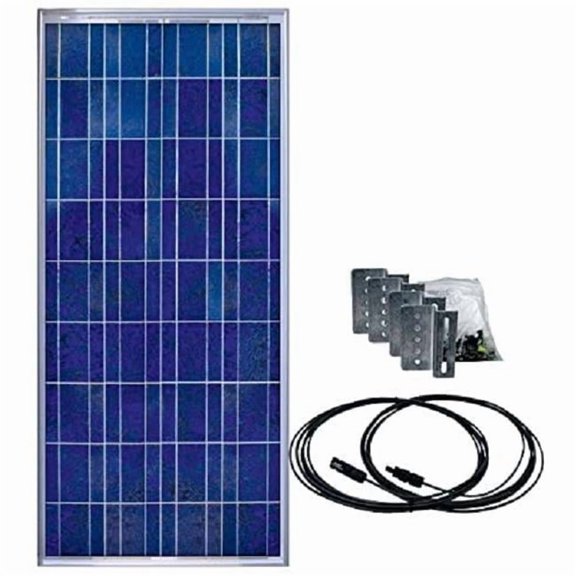 150 watt Solar Panel Kit with Cables & Mounting Brackets
