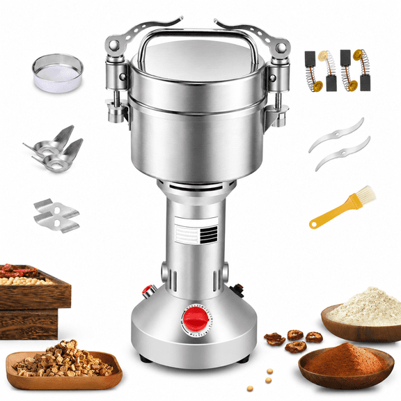 1500.0 Watts Electric Grain Mill Dry Food Grade Stainless Steel