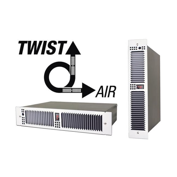 1500-1125W 240-208V KTW Series Horizontal & Vertical Kickspace Heater with Hi-Low SW & RG - White