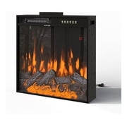1500/750W Electric Fireplace, 23.6 Inch Recessed Fireplace Heater with Control, Electric Fire Place Insert Small Fireplaces with Touch Screen, 12 Color Flame & 8-Hour Timer
