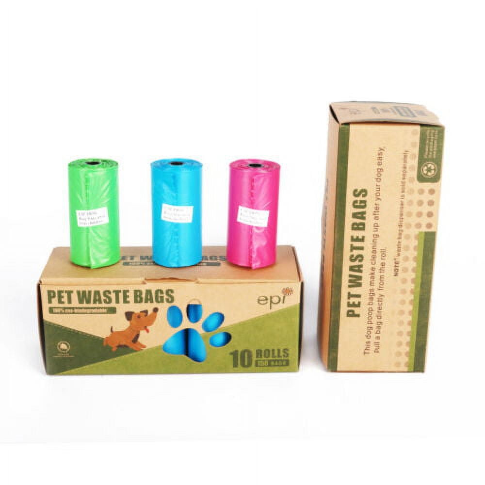 1500 Biodegradable Poop Bags for Dogs Compostable Dog Waste Bags Exta Durable - Blue