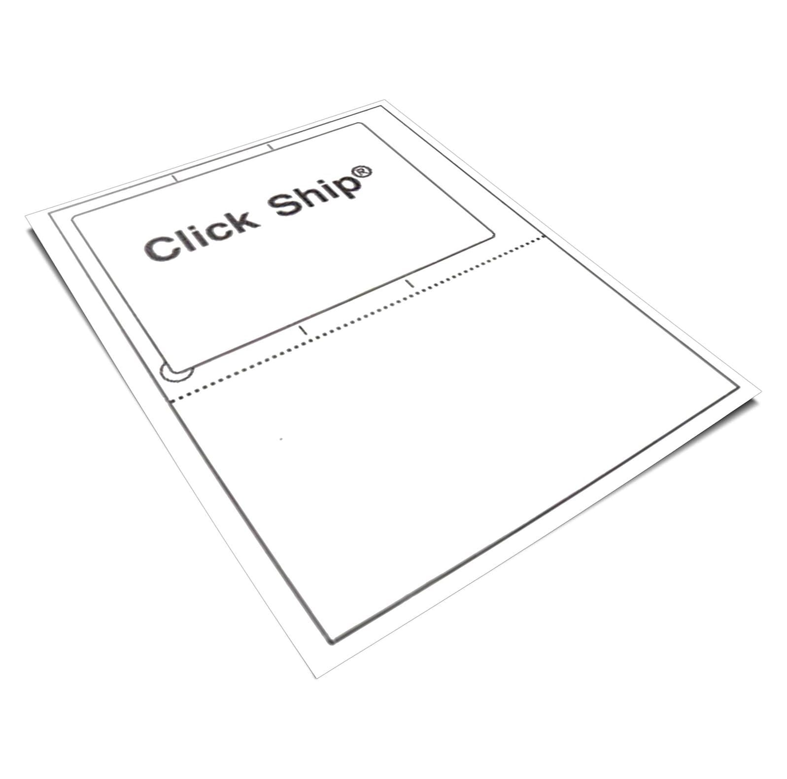 1500 Click Ship Labels with Tear Off Receipt. Print Online Postage