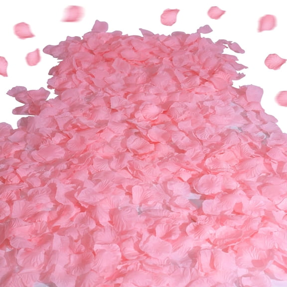 1500 Count Silk Fake Rose Petals for Wedding Anniversary Decor, Romc Proposal Night, Valentine's Day Party Table Scatter, Home Event Design, Pink