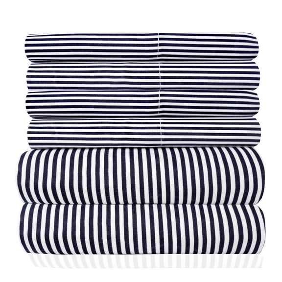 1500 Thread Count Egyptian Quality Microfiber Deep Pocket Bedroom Classic Stripe Sheet Set