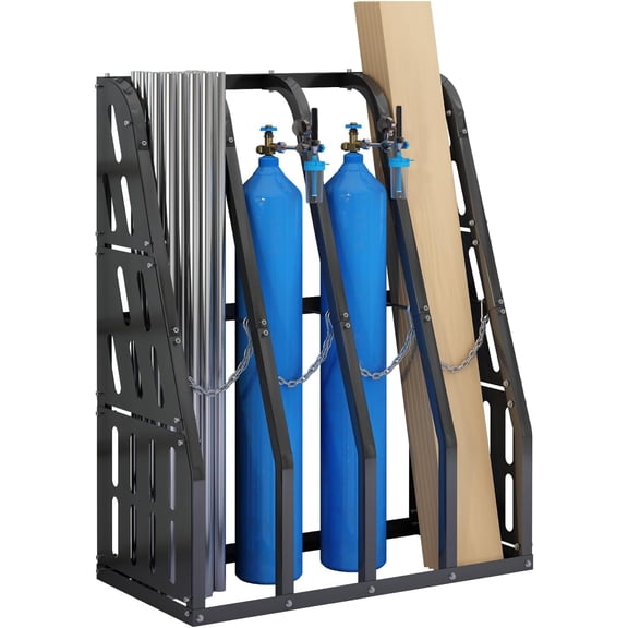 1500 LBS Vertical Bar Storage Rack Standing Steel Metal Long Parts Industrialized 4 Bays Racks Rugged and Durable for Factories, Warehouses, Garages, Black