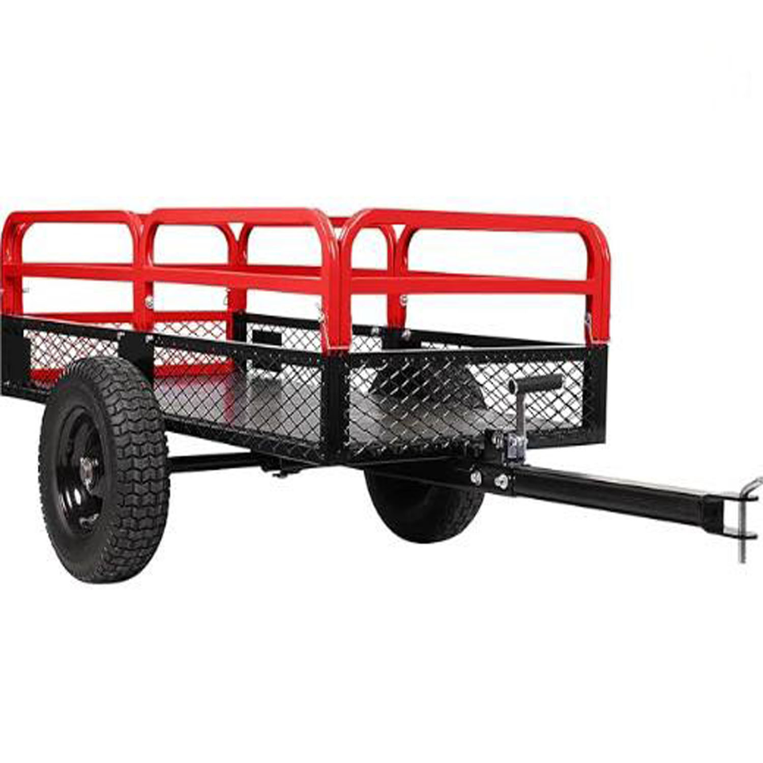 1500 Lbs Steel Dump Cart – 15 Cu.Ft Garden Trailer With Dual Dump Modes, Tow Behind For Tractor, ATV & Lawn Mower