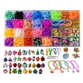 1500+ Loom Bands, Rubber Band Bracelet Kit, Loom Bracelet Making Kit
