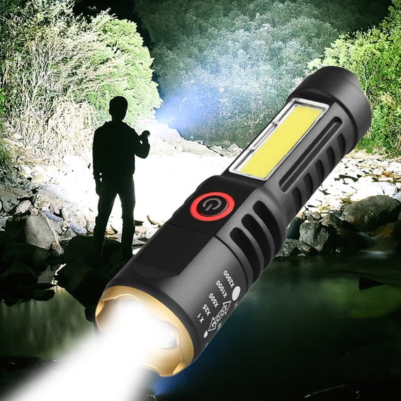 1500 Lumens Rechargeable Flashlights, Tactical LED Flashlight - Compact EDC Flash Light with USB Charging, Waterproof & Small for Camping, Hiking, Emergency, Car & Home by PALIFEUR