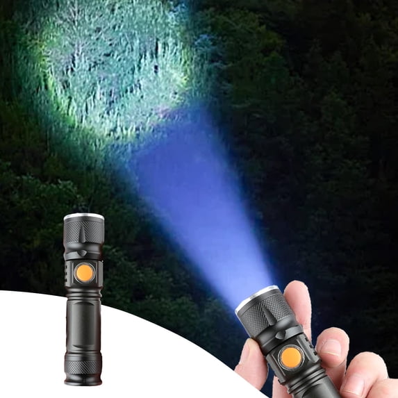 1500 Lumens Rechargeable Flashlights, Tactical LED Flashlight - Compact EDC Flash Light with USB Charging, Waterproof & Small for Camping, Hiking, Emergency, Car & Home by PALIFEUR