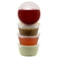 thumbnail image 1 of [1500 PACK] 3.25 Ounce Clear Plastic Disposable Portion Cups with Lids, Jello Shot, Souffle Cups, Condiments, Sampling Cups, Complements, To Go by EcoQuality, 1 of 3