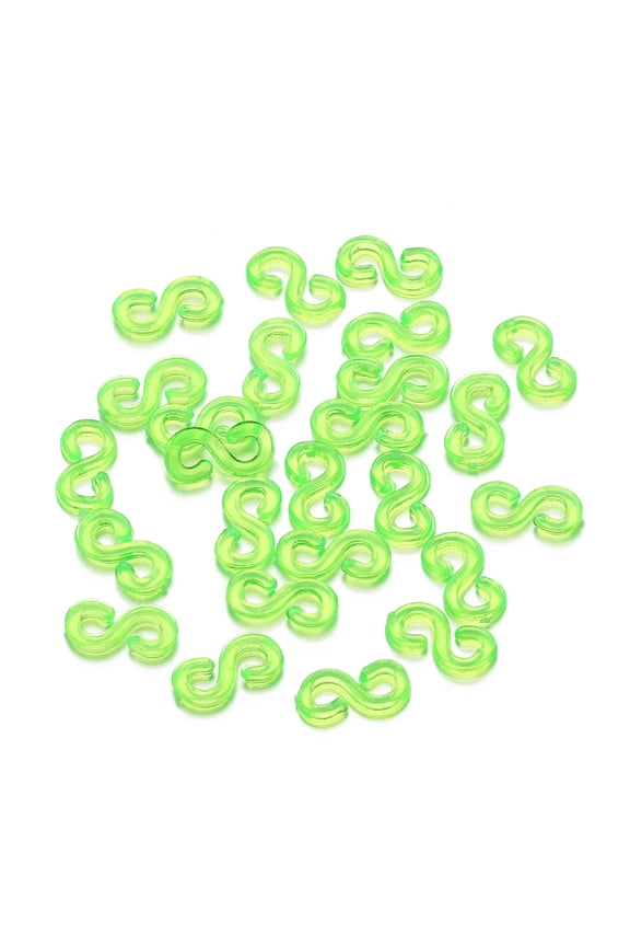 1500 Pcs Loom Bracelet Hooks S Clips for Loom Bracelets Rubber Band Bracelet Clips Plastic Band Clip Bracelet Connectors Refills for DIY Necklace Accessory Rubber Connectors Refills