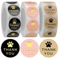 thumbnail image 1 of 1500 Pcs Round Paws Print Thank You Labels Stickers, Dog Claw Print Labels, Present for Sealing and Decoration, 1 of 8