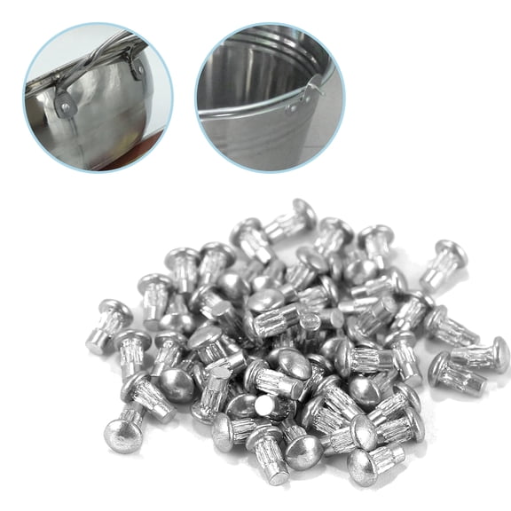 NIAIZEK  Solid Rivets for Signage Installation Silver 1500pcs