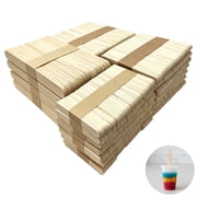 1500 Pcs Wooden Craft Sticks Set, Unfinished Wood Sticks, 4 Sizes 2.56/3.66/4.49/5.91 in, Smooth Edge for Ice Pop Creation, DIY Handcraft, Model Building, Home Art Projects and Classroom Supplies
