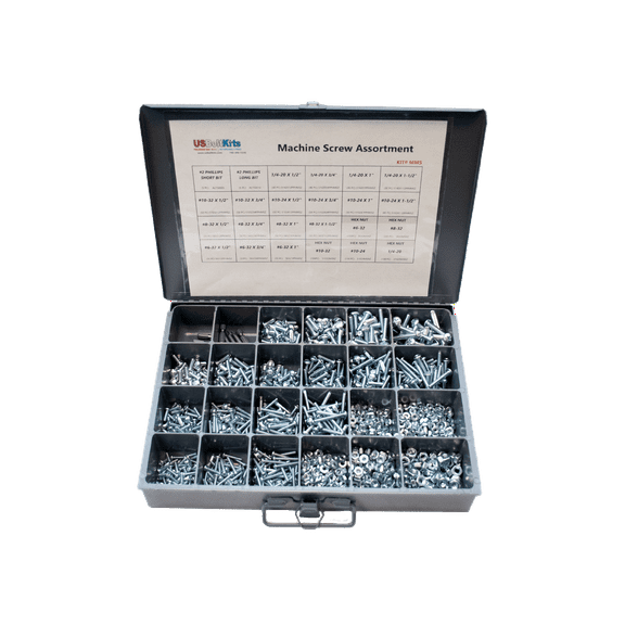 1500 Piece Machine Screw Small Drawer Assortment