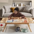 thumbnail image 1 of 1500 Piece Wooden Jigsaw Puzzle Board with 4 Drawers, Folding Puzzle Table with Protective Cover, Jigsaw Board with Legs, Multifunctional Game Table for Adults, 34W x 26.3D, Natural, 1 of 5