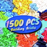 1500 Piece Classic Building Bricks Set, Multicolor Bulk Small Blocks for Creative Construction, Stackable Building Toys for Kids