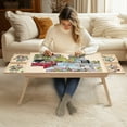 thumbnail image 1 of 1500 Pieces Folding Puzzle Board, Foldable Legs and 4 Drawers,34.2" x 26.2" Wooden Puzzle Table with Cover mat, For Christmas,New Year, 1 of 6